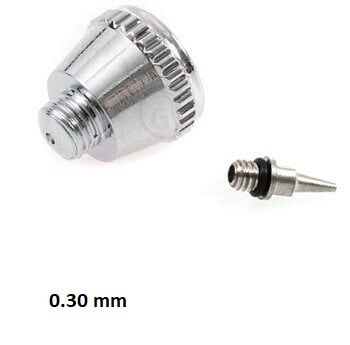 BD-116, 130, 180 Double Action Airbrush için Nozzle Cap & Nozzle 0.30mm