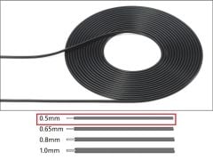 Kablo 0.5mm Siyah 2m. 1/6 1/12 1/24