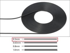 Kablo 0.5mm Siyah 2m. 1/6 1/12 1/24