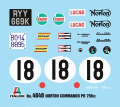 1/9 Ölçek NORTON COMMANDO 750cc PR