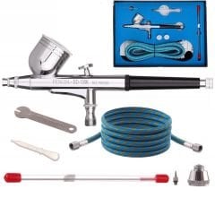 BD-130K Double Action Airbrush Seti (0.3, 0.5 Nozzle/NeedleTk. ile)