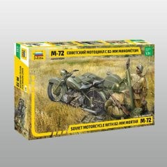 Sov.Motorcycle M-72 w/mortar