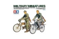 German Soldiers with Bicycle