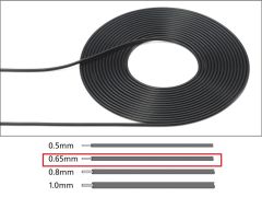 Kablo 0.65mm Siyah 2m. 1/6 1/12 1/24