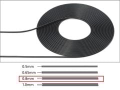 Kablo 0.8mm Siyah 2m. 1/6 1/12 1/24