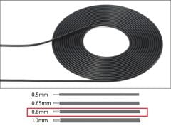 Kablo 0.8mm Siyah 2m. 1/6 1/12 1/24