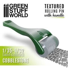 Rolling pin with Handle - Cobblestone ZEMİN YAPMA RULOSU