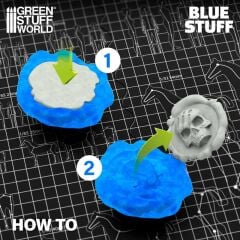 Blue Stuff Mold 4 Bars Tekrarlanabilir Kalıp
