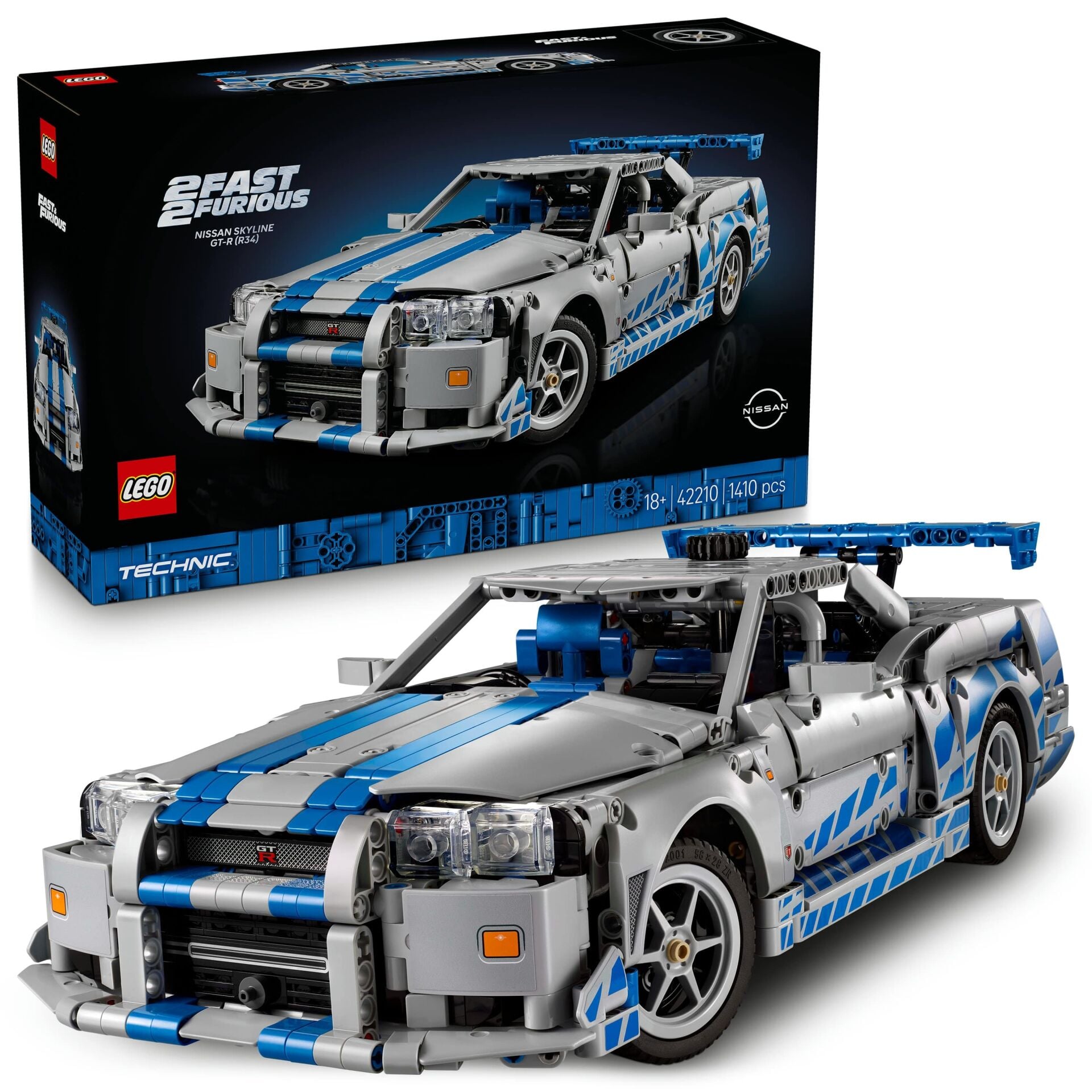 LEGO® Technic Daha Hızlı Daha Öfkeli Nissan Skyline GT-R (R34) Araba 42210