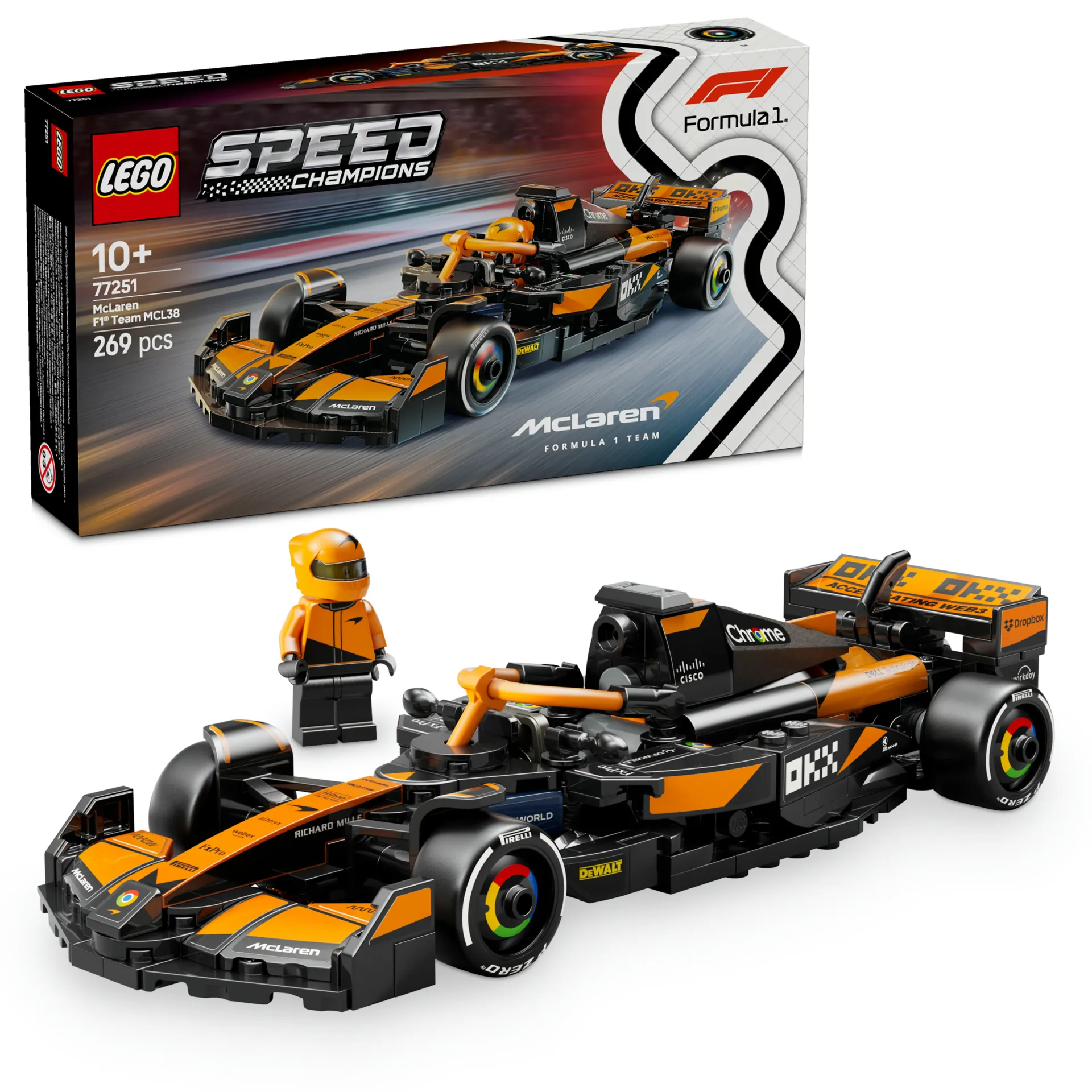 LEGO® Speed Champions McLaren F1® Team MCL38 Yarış Arabası