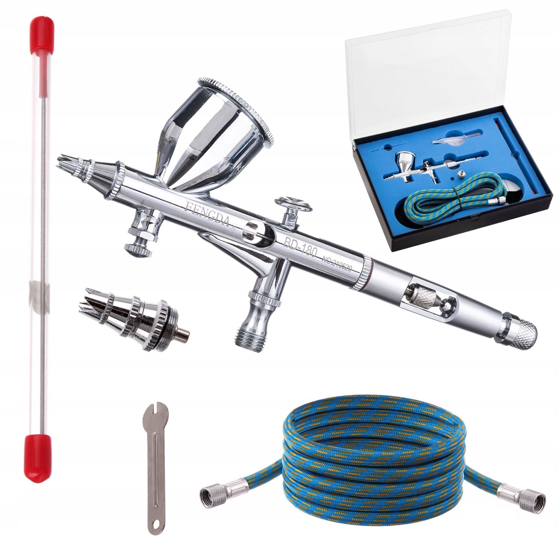 BD180K Double Action Airbrush Seti