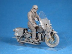 U.S. Motorcycle WLA with rider