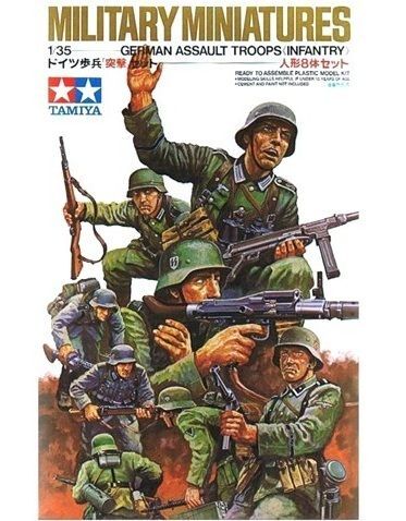 German Assault Troops (Note die cut)