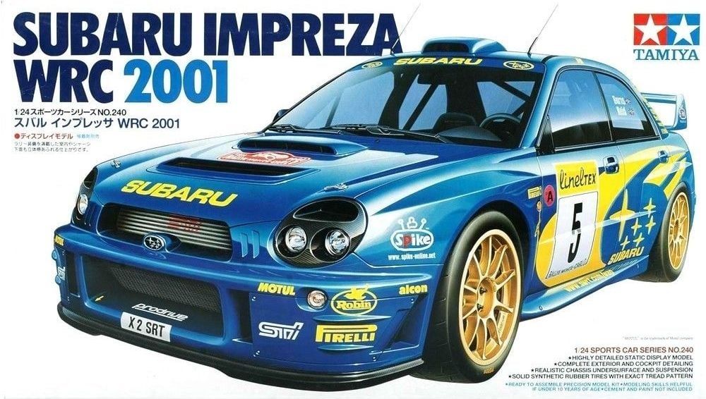 1/24 Ölçekler Subaru Impreza WRC 2001 TAMIYA