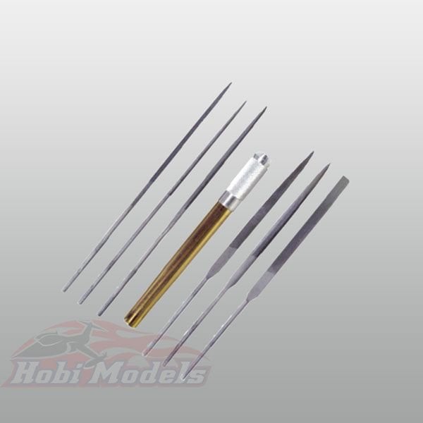 İnce Eğe Takımı, 6 Eğe ve Sapı ile