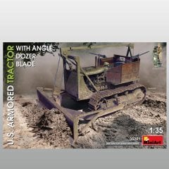 U.S. ARMORED TRACTOR WITH ANGLE DOZER BLADE